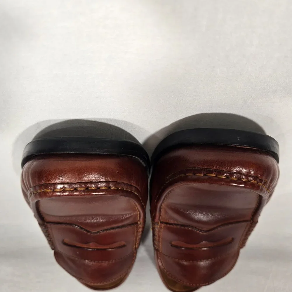 COLE HAAN American Iconic Heritage Classic Brown Penny Loafers Men's Size12 M. - Picture 8 of 17